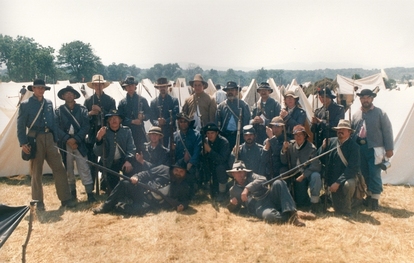 Co. B, 4th Texas Inf, Gettysburg, 1988