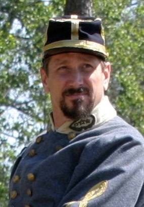 As General Cleburne in film at Resaca, Georgia